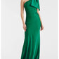 Sheath / Column Evening Gown Satin Elegant Dress Formal Floor Length Sleeveless One Shoulder Satin With Bow(s) Formal Dress