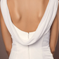 Wedding Dresses V Neck Court Train Chiffon Over Satin Regular Straps Vintage Backless Elegant