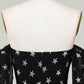Off The Shoulder Black Stars A Line Homecoming Dress Short