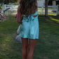 Sweet Strapless Keyhole Satin Sleeveless Short Prom Dress Lovely Homecoming Dress Simple Birthday Party Dress