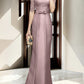 Sheath/column hallucination collar to floor length mother of the bride dress Beautiful