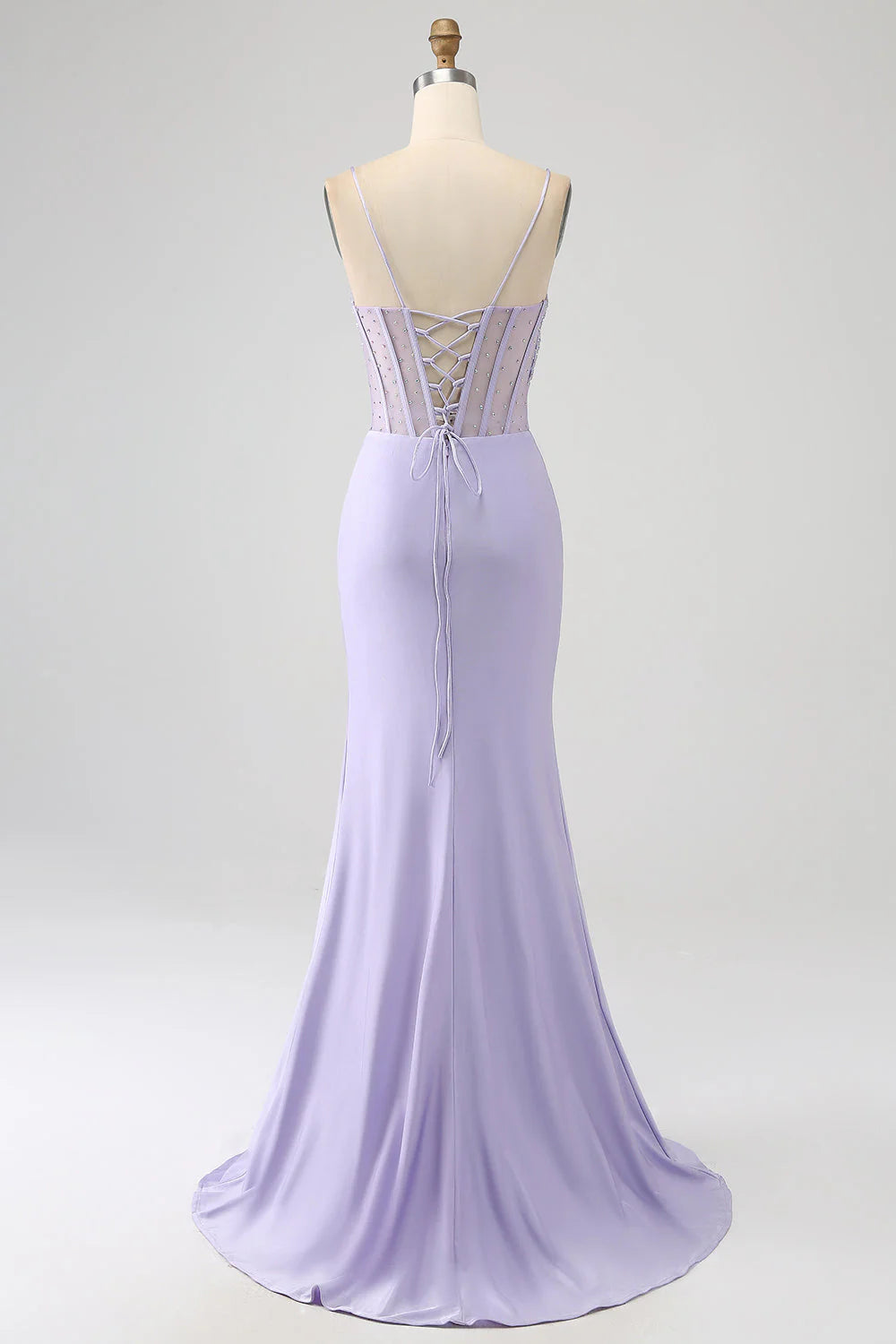 Mermaid Long Prom Dress with Slit V-neck Sexy