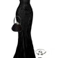 Mermaid Spaghetti Straps Sleeveless Long Formal Prom Dress Elegant Evening Gown Sexy Party Dress No With Accessories