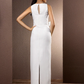Wedding Dresses Bateau Neck Floor Length Chiffon Sleeveless Pure Color