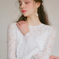 A-Line Wedding Dresses Jewel Neck Lace Long Sleeve Romantic with Appliques Beautiful