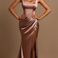 Sheath/Column Square Neckline Floor-Length Prom Dresses Sexy