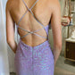New Arrival Spaghetti Straps Sheath Sequin Short/Mini Homecoming Cocktail Dresses Sexy