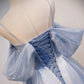 A-Line Off Shoulder Tulle Long Prom Dress Sparkly 