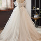 A-Line Sweetheart Neck Lace Tulle Long Prom Dress Pure Color