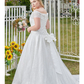 Princess Ball Gown Wedding Dresses Off Shoulder Cathedral Train Lace Tulle Sleeveless Formal Romantic Luxurious Sparkle & Shine Plus Size with Beading