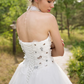 Ball Gown Wedding Dresses Sweetheart Neckline Floor Length Lace Tulle Sleeveless with Lace Appliques