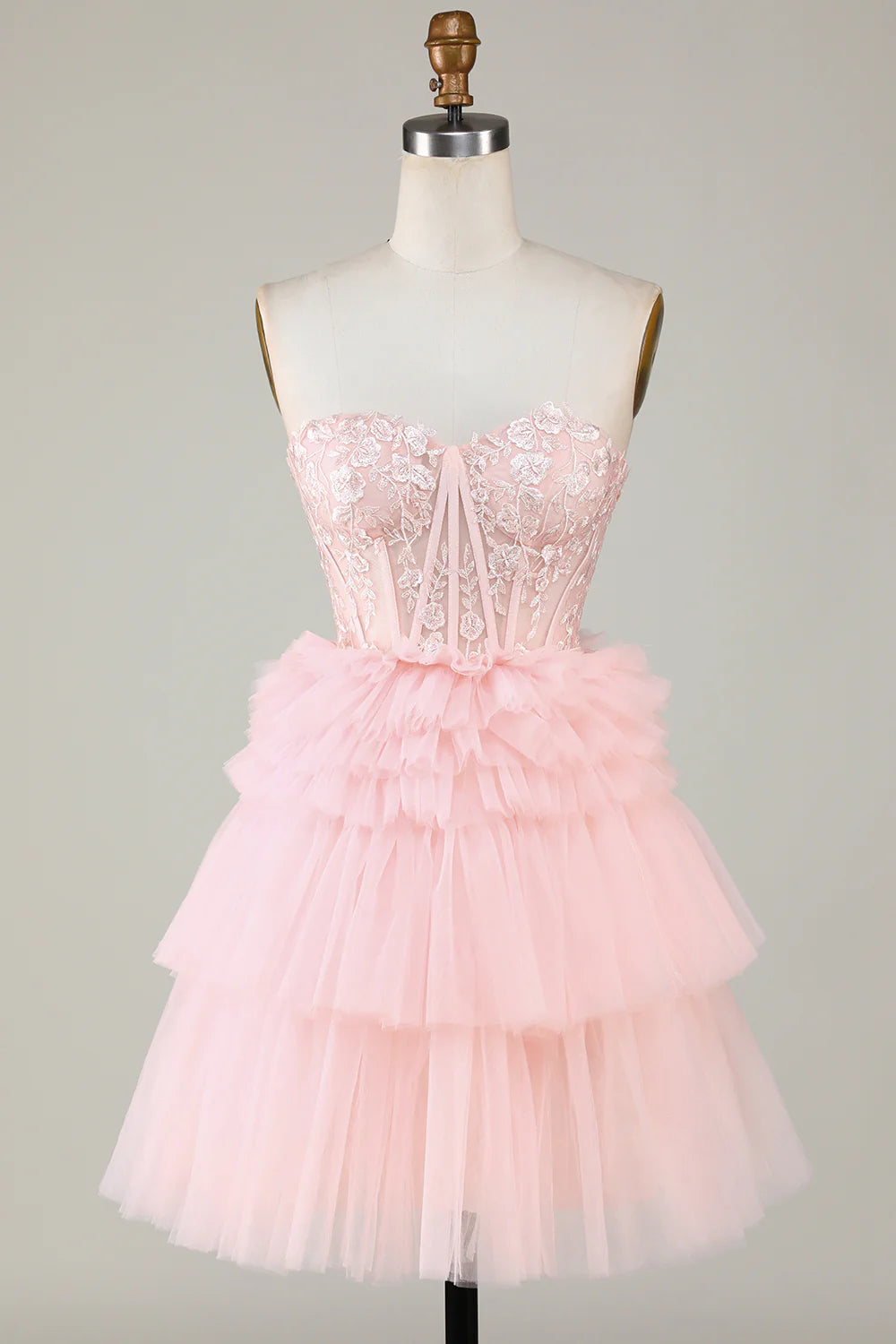 Trendy A-Line Sweetheart Pink Short Homecoming Dress with Ruffles Off Shoulder