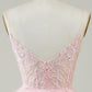 Cute Black A Line Sparkly Sequin Tiered Corset Short Homecoming Dress Beautiful