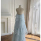 Pretty A Line Sleeveless Ruffles Long Formal Prom Dress Elegant Evening Party Dress Summer Holiday Dress