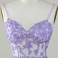 Cute Black A Line Sparkly Sequin Tiered Corset Short Homecoming Dress Beautiful