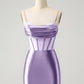 Chic Bodycon Pleated Corset Short Homecoming Dress with Beading Sexy