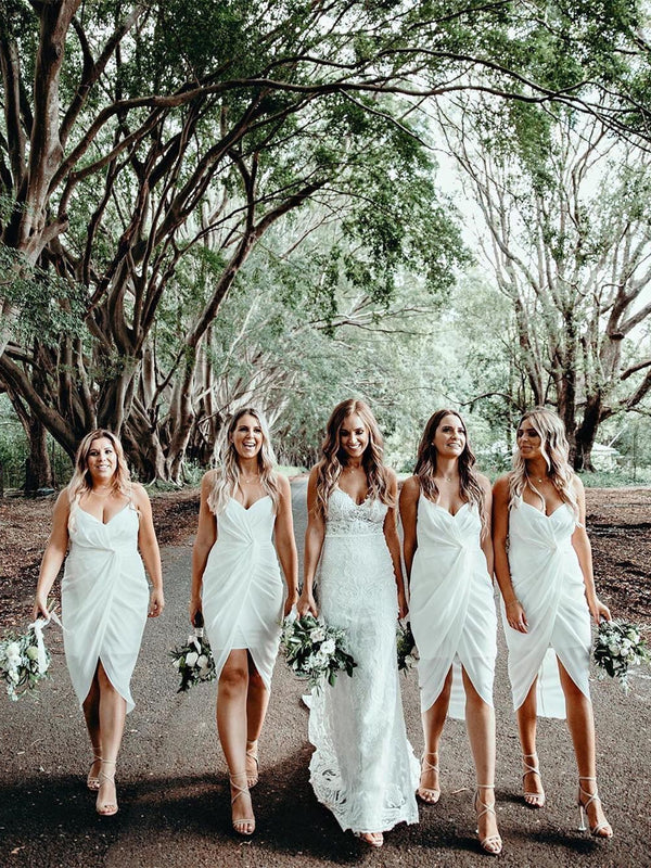 Spaghetti Straps Mermaid Wedding Dresses Lace Bridal Dresses Sleeveless Elegant