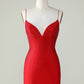 Beading Tight Glitter Homecoming Dress V-neck Short
