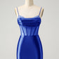 Chic Bodycon Pleated Corset Short Homecoming Dress with Beading Sexy