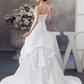 A-Line Wedding Dresses Strapless Court Train Satin Strapless with Beading Appliques Off Shoulder
