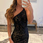 Sexy Black Lace Prom Dresses One Shoulder Mermaid Zipper Up Evening Dresses With Slit