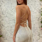 Sexy Bodycon Spaghetti Straps Short/Mini Lace Up Homecoming Dresses Sparkly