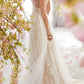 Sexy A Line Formal Attire With Lace V-neck Long Prom Dress Beautiful Evening Dress