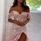 Gorgeous Off The Shoulder Mermaid Glitter Prom Dress With Appliques