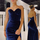 Sweetheart Mermaid Long Evening Dress Formal Prom Gowns Prom Dresses Sexy With Slit