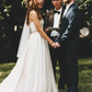 Wedding Dresses Spaghetti Strap Court Train Lace Tulle Sleeveless Country Romantic Beach with Sashes Ribbons Pleats