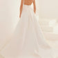 A-Line/Princess V-Neck Floor-Length Wedding Dress Sexy