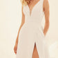 A-Line/Princess V-Neck Floor-Length Wedding Dress Sexy