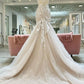 Mermaid V-Neck Wedding Dress with Appliques Sexy