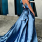 A-Line/Princess One-Shoulder Asymmetrical Prom Dresses Sparkly