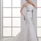 Wedding Dresses Strapless Chapel Train Lace Satin Strapless with Sashes Ribbons Bow(s)