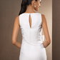 Wedding Dresses Bateau Neck Floor Length Chiffon Sleeveless Pure Color