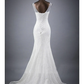 Wedding Dresses Jewel Neck Court Train Lace Sleeveless Romantic Sexy