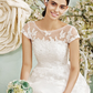 A-Line Wedding Dresses Halter Neck Floor Length Chiffon Sleeveless See-Through with Sequin Criss-Cross Beautiful