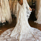 Mermaid Wedding Dress with Appliques Long Sleeve Cape Lace Sexy