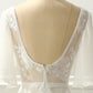 Elegant A Line Long V Neck Wedding Dress With Appliques Formal Dress Party Wear