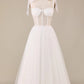Tulle Spaghetti Straps Corset Wedding Dress Sexy