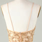 Spaghetti Straps Tight Glitter Golden Homecoming Dress With Beading Sparkly