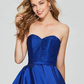 A-Line Minimalist Sexy Engagement Cocktail Party Dress Sweetheart Neckline Sleeveless Asymmetrical Short Mini Satin