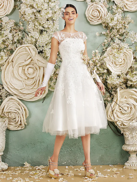 A-Line Wedding Dresses Halter Neck Floor Length Chiffon Sleeveless See-Through with Sequin Criss-Cross Beautiful