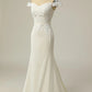 Mermaid Off the Shoulder Wedding Dress with Appliques Long
