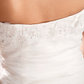 Ball Gown A-Line Wedding Dresses Strapless Court Train Organza Sleeveless Off Shoulder