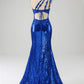 Mermaid Prom Dress with Slit One Shoulder Sexy Long