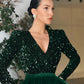 Ball Gown A-Line Cocktail Dresses Vintage Dress Evening Party Cocktail Party Tea Length Long Sleeve Jewel Neck Fall Wedding Guest Tulle