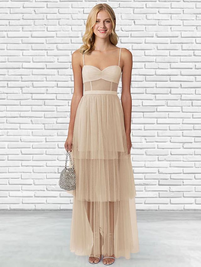 Ball Gown Prom Dresses Puffy Dress Party Wear Floor Length Sleeveless Sweetheart Tulle Backless Ladder Back