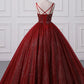 Ball Gown Prom Dresses Princess Dress Graduation Floor Length Sleeveless Spaghetti Strap Lace with Beading